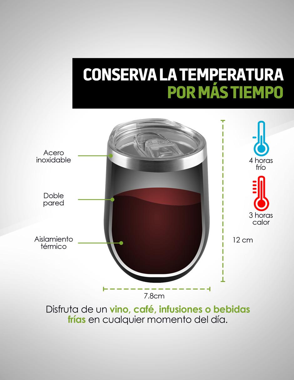Termo de acero con tapa disc top 350 ml 3