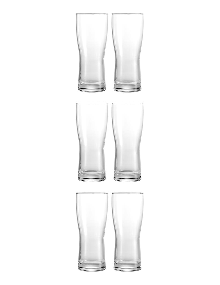 Set de 6 vasos cerveceros Haus 360 Mililitros 2