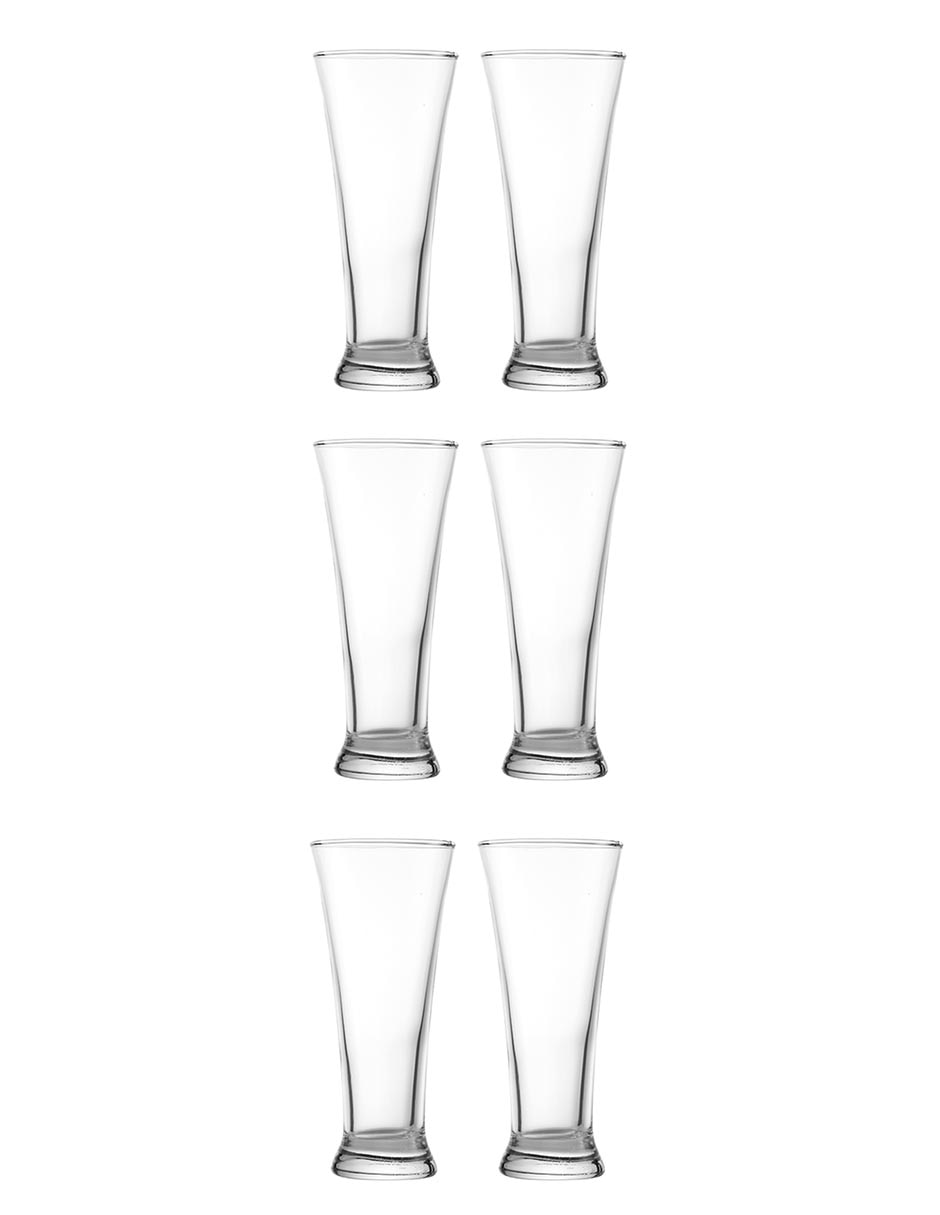 Set de 6 vasos cerveceros Haus 300 Mililitros 2
