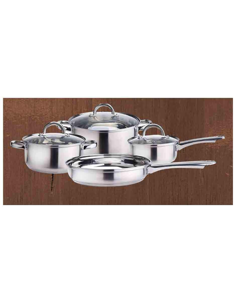 Batería de cocina de acero inoxidable antiadherente 7 piezas 6