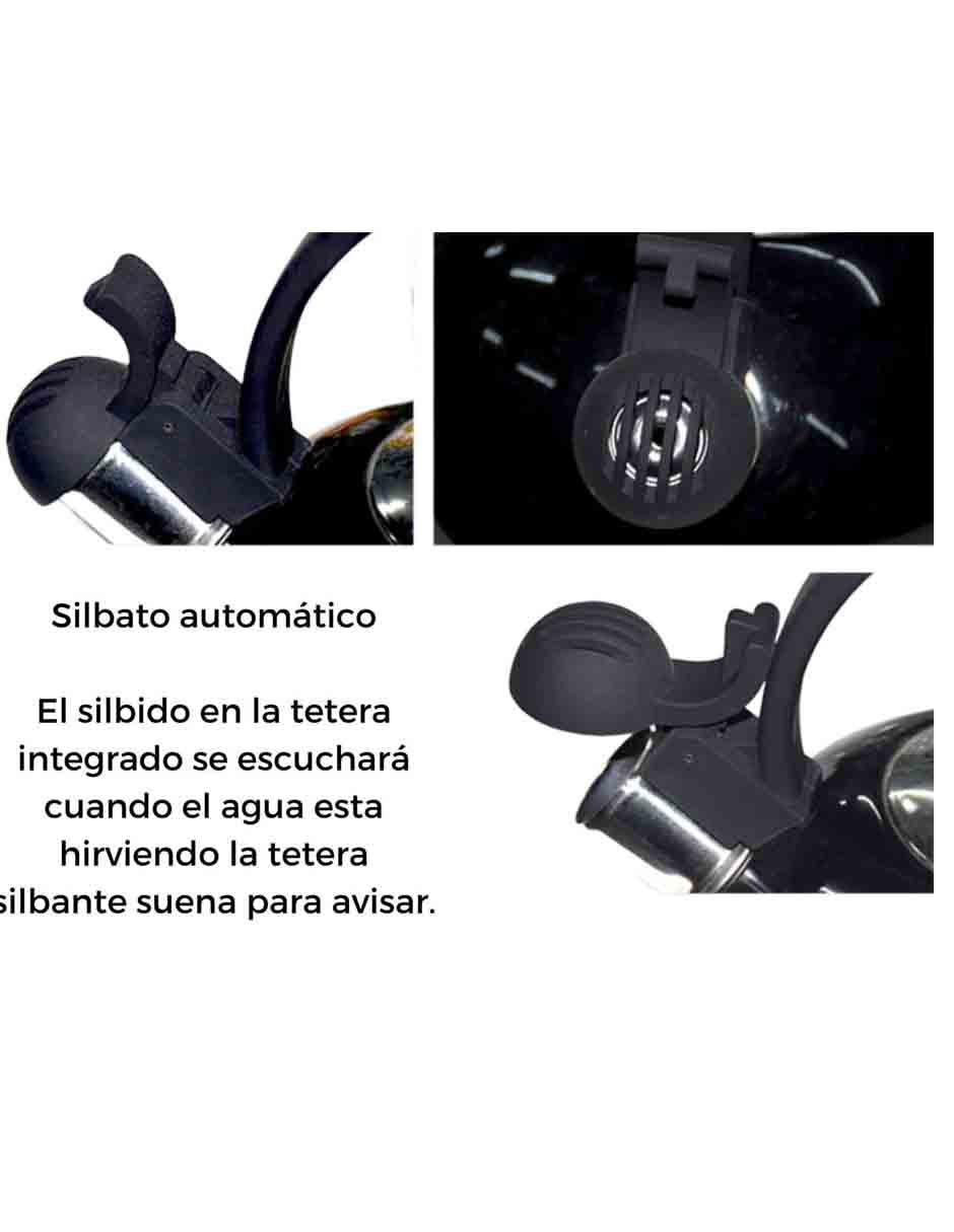 Tetera silbadora de acero inoxidable 3