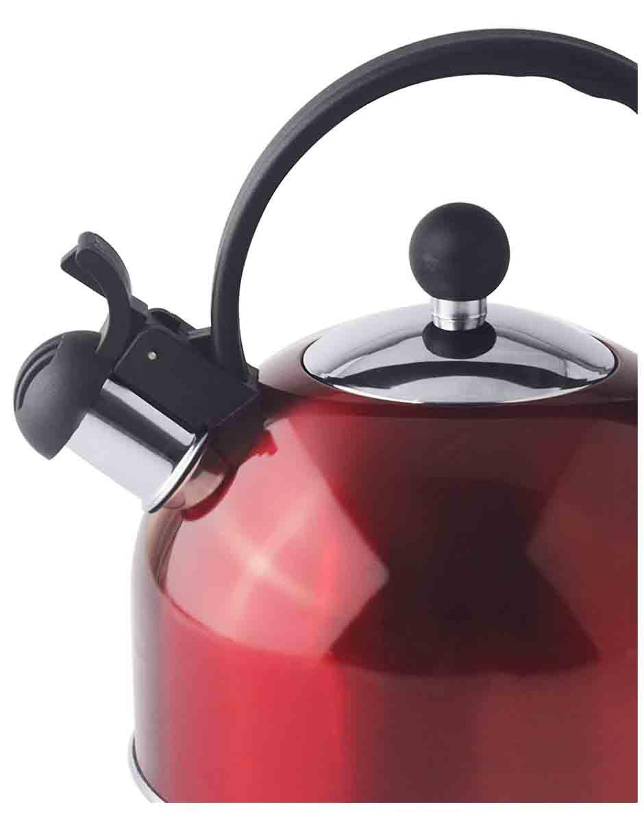 Tetera silbadora de acero inoxidable 4