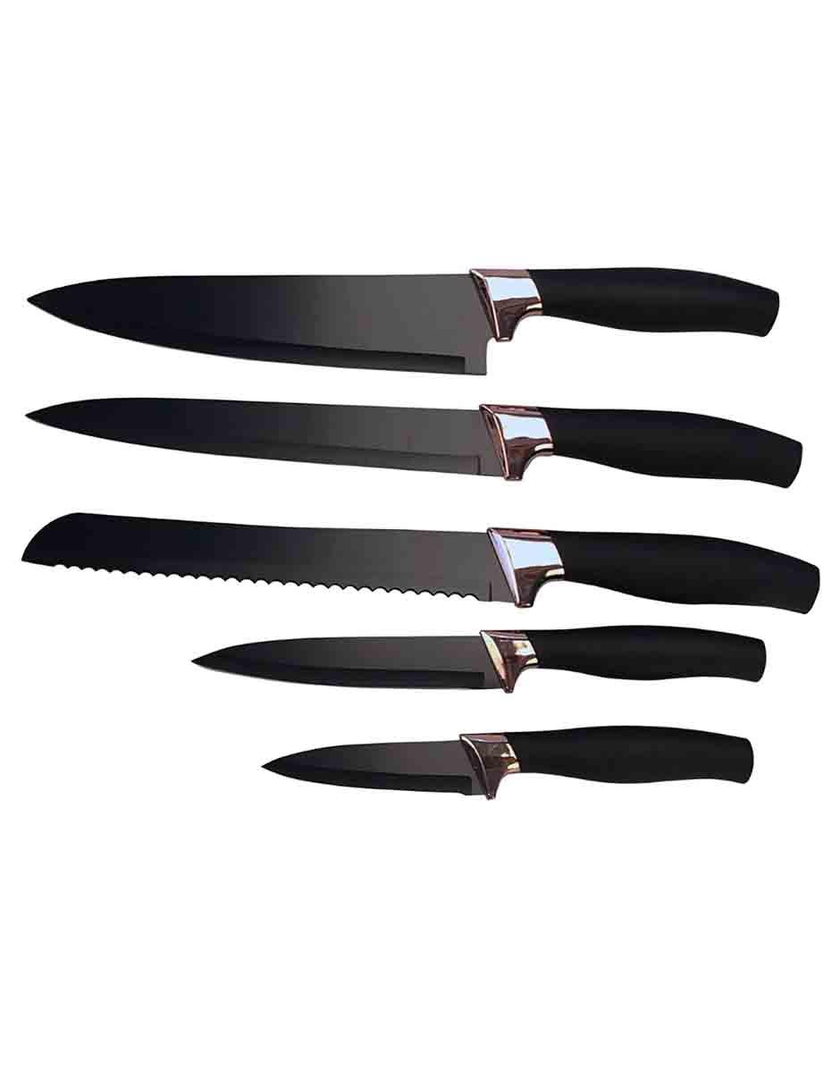 Set de cuchillos 6 piezas acero inoxidable 2