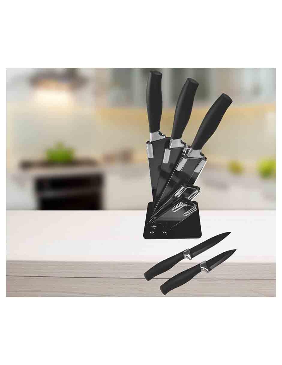 Set de cuchillos 6 piezas acero inoxidable 3