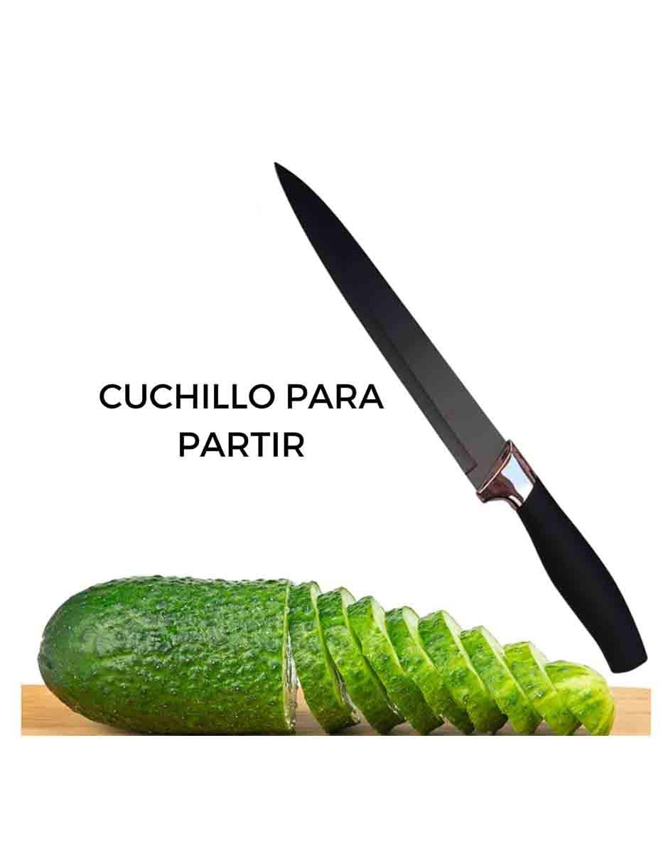 Set de cuchillos 6 piezas acero inoxidable 4