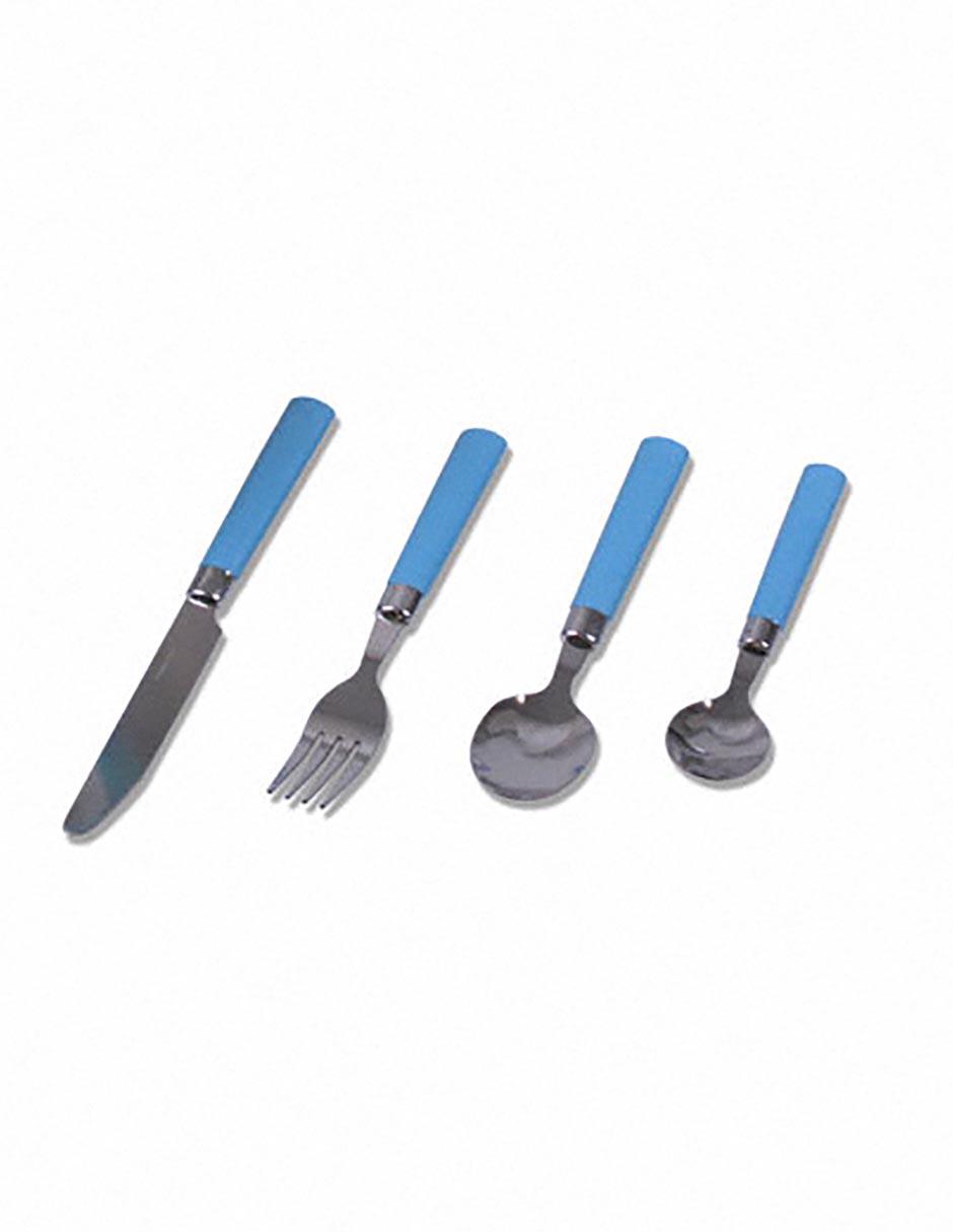 Set cubiertos de acero inoxidable 16 piezas
