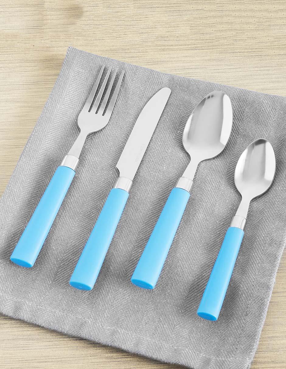 Set cubiertos de acero inoxidable 16 piezas 2
