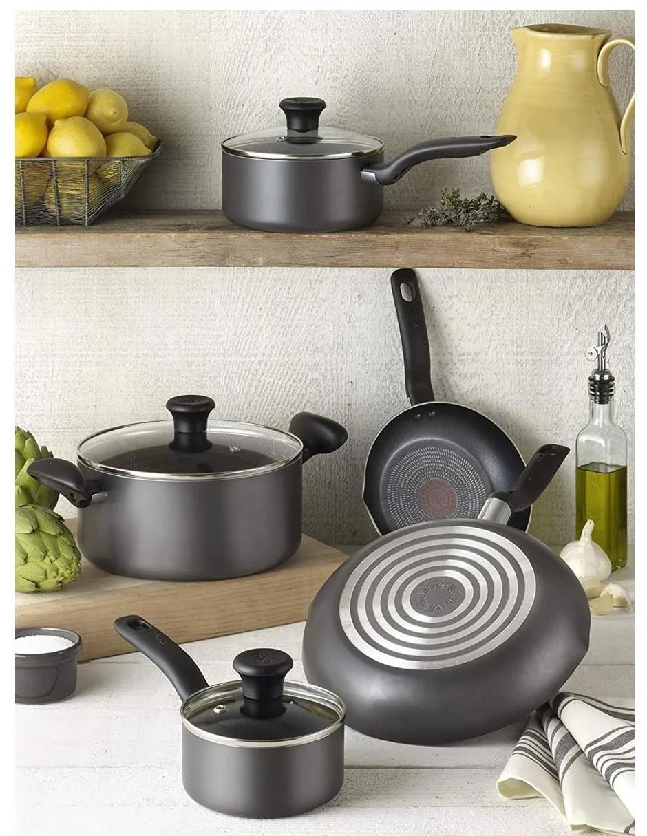 Batería de cocina de aluminio antiadherente 10 piezas 3