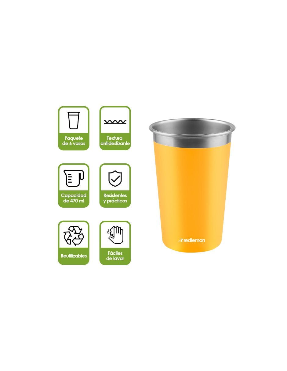 Set de vasos acero inoxidable 2