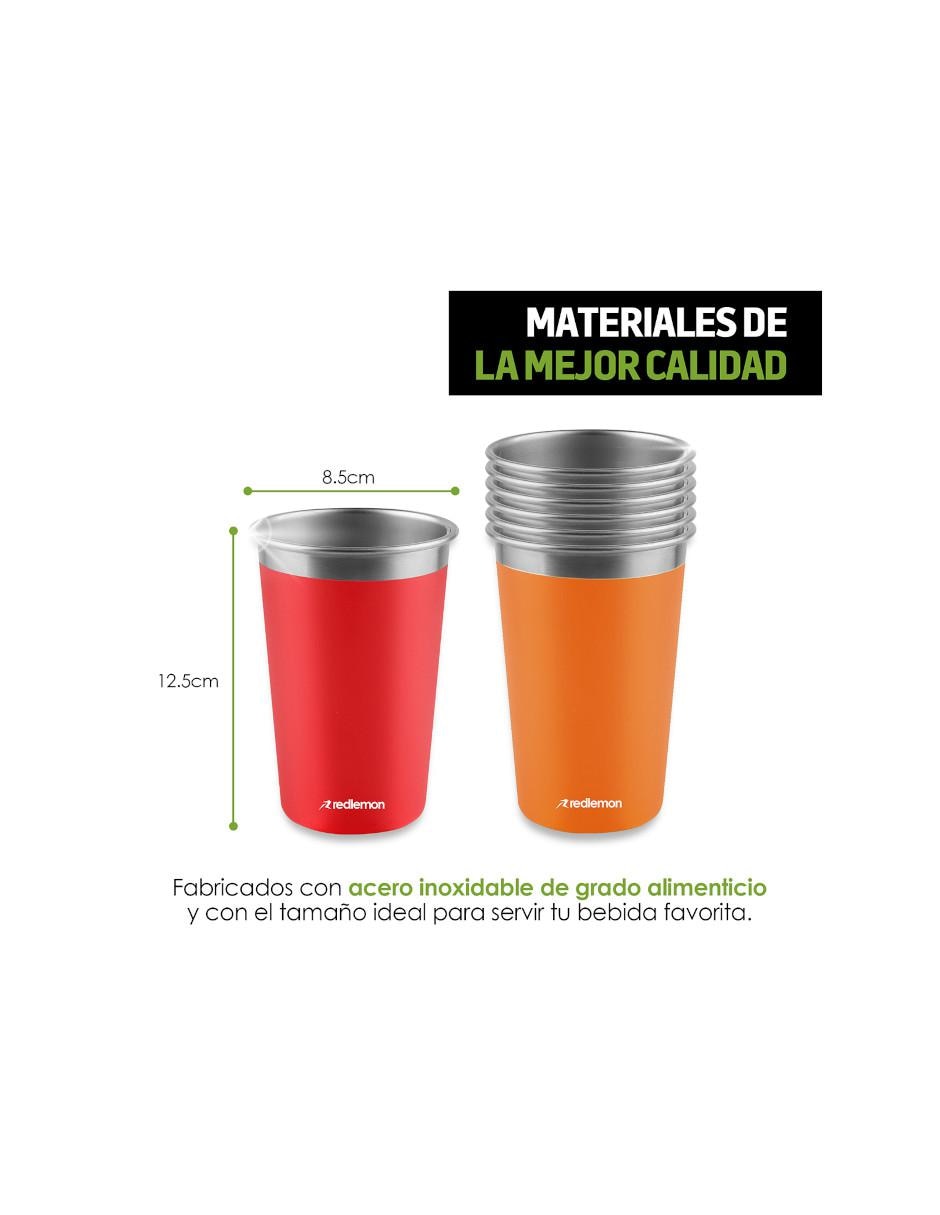 Set de vasos acero inoxidable 5