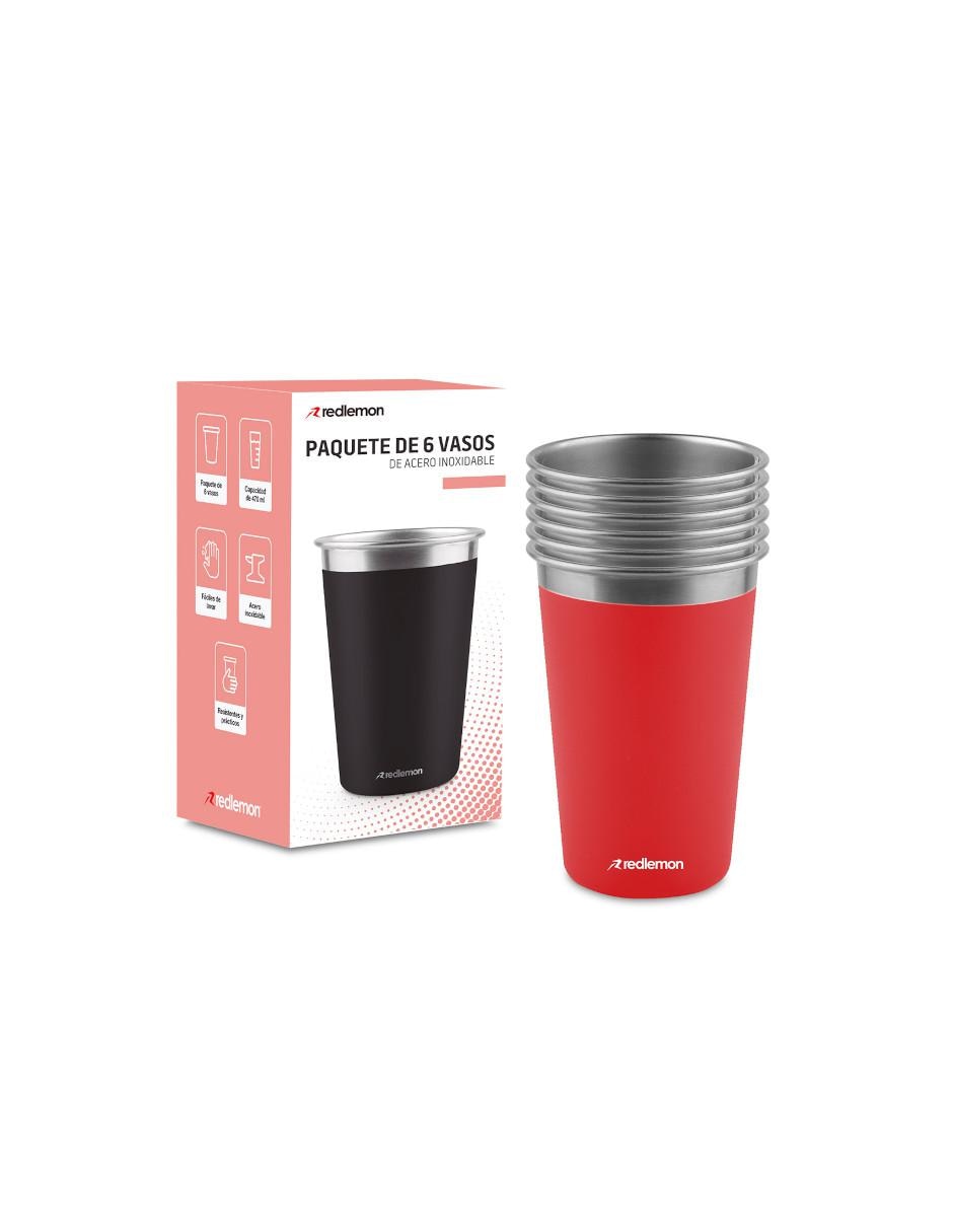 Set de vasos acero inoxidable 8