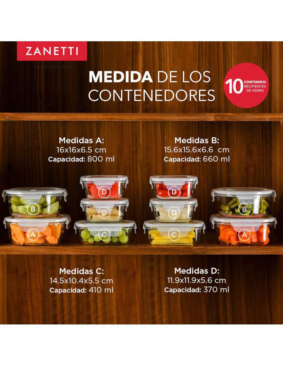 Set contenedores de vidrio 22 piezas 16