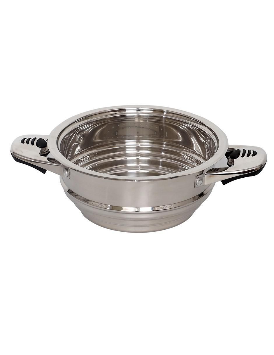 Batería de cocina de acero inoxidable antiadherente convencional 12 piezas 4