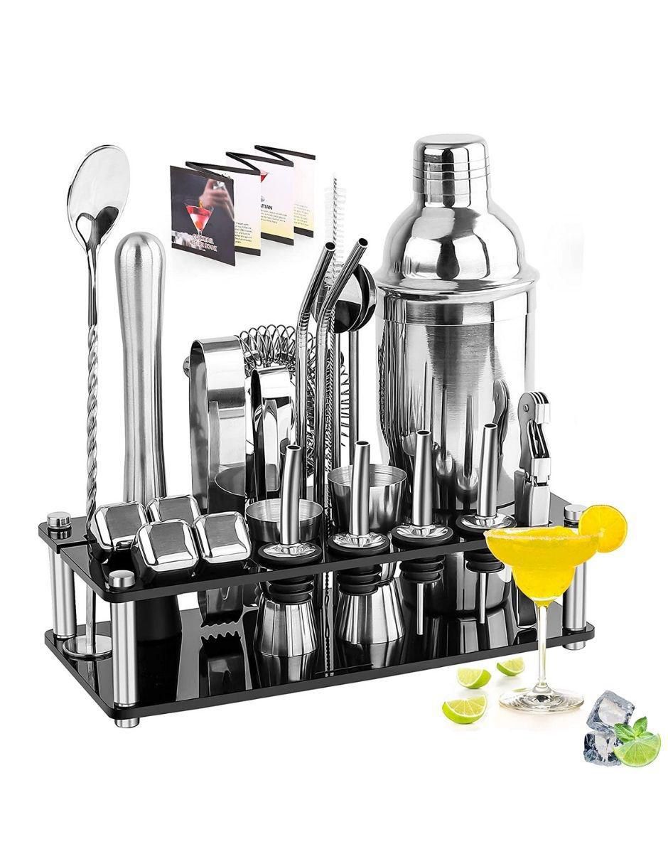 Juego de Coctelera de acero inoxidable 2