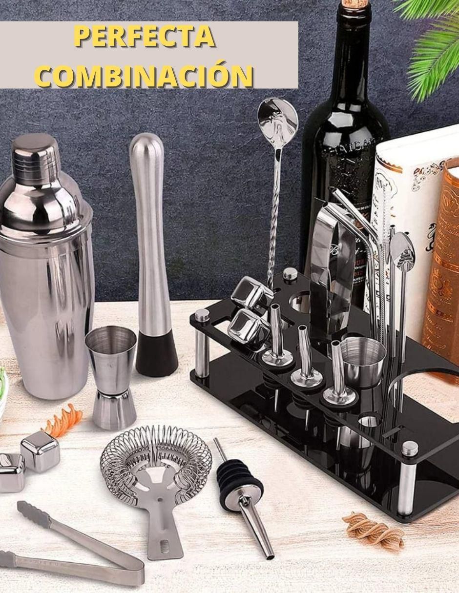 Juego de Coctelera de acero inoxidable 5