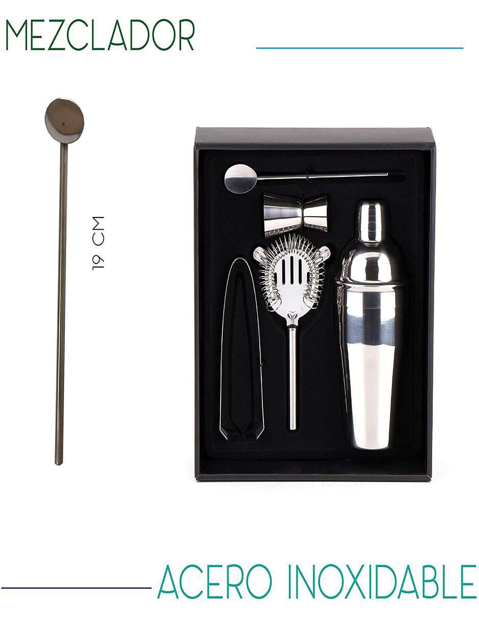 Set bar de acero inoxidable 4