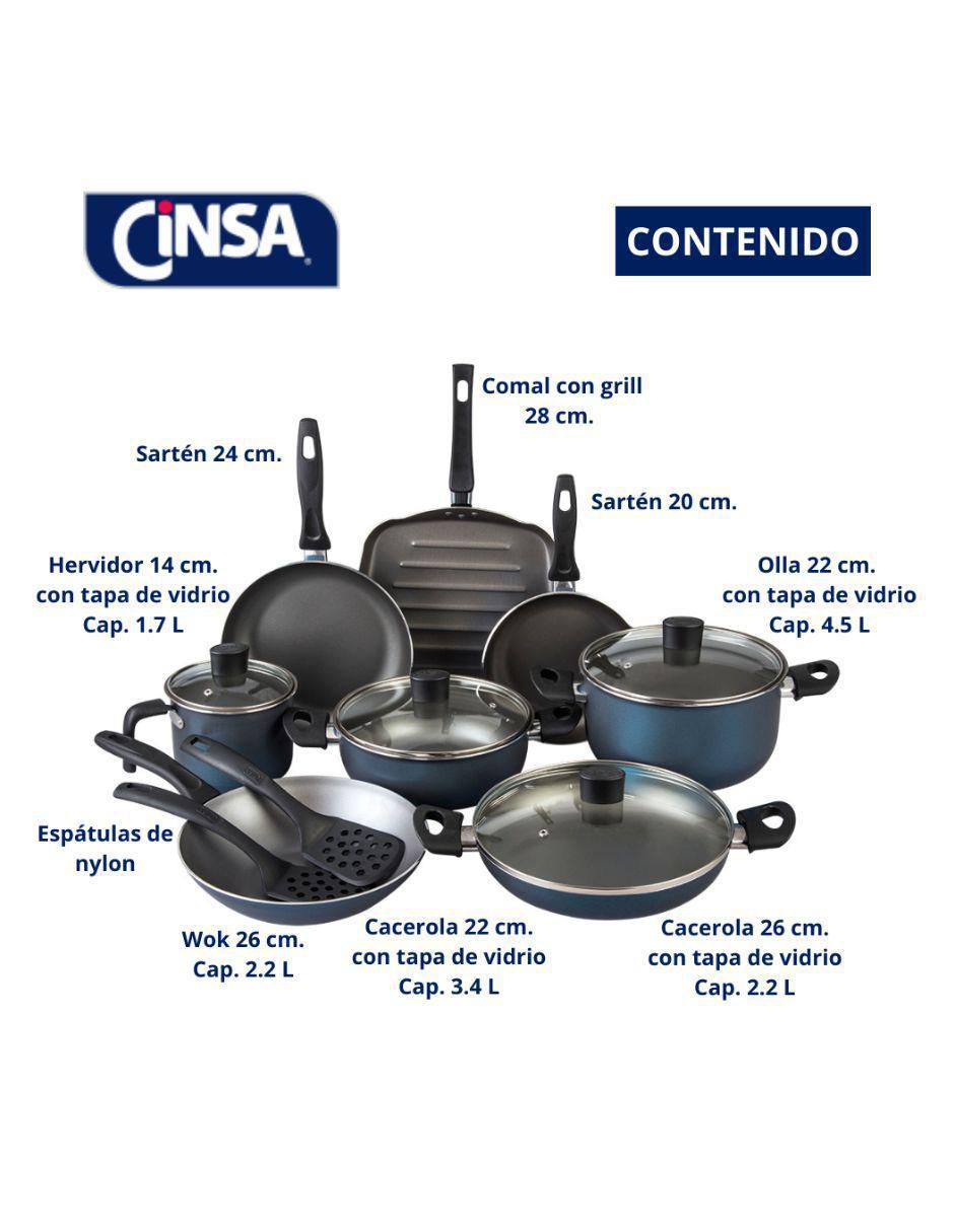 Batería de cocina Balance de aluminio antiadherente sin PFOA 14 piezas 9