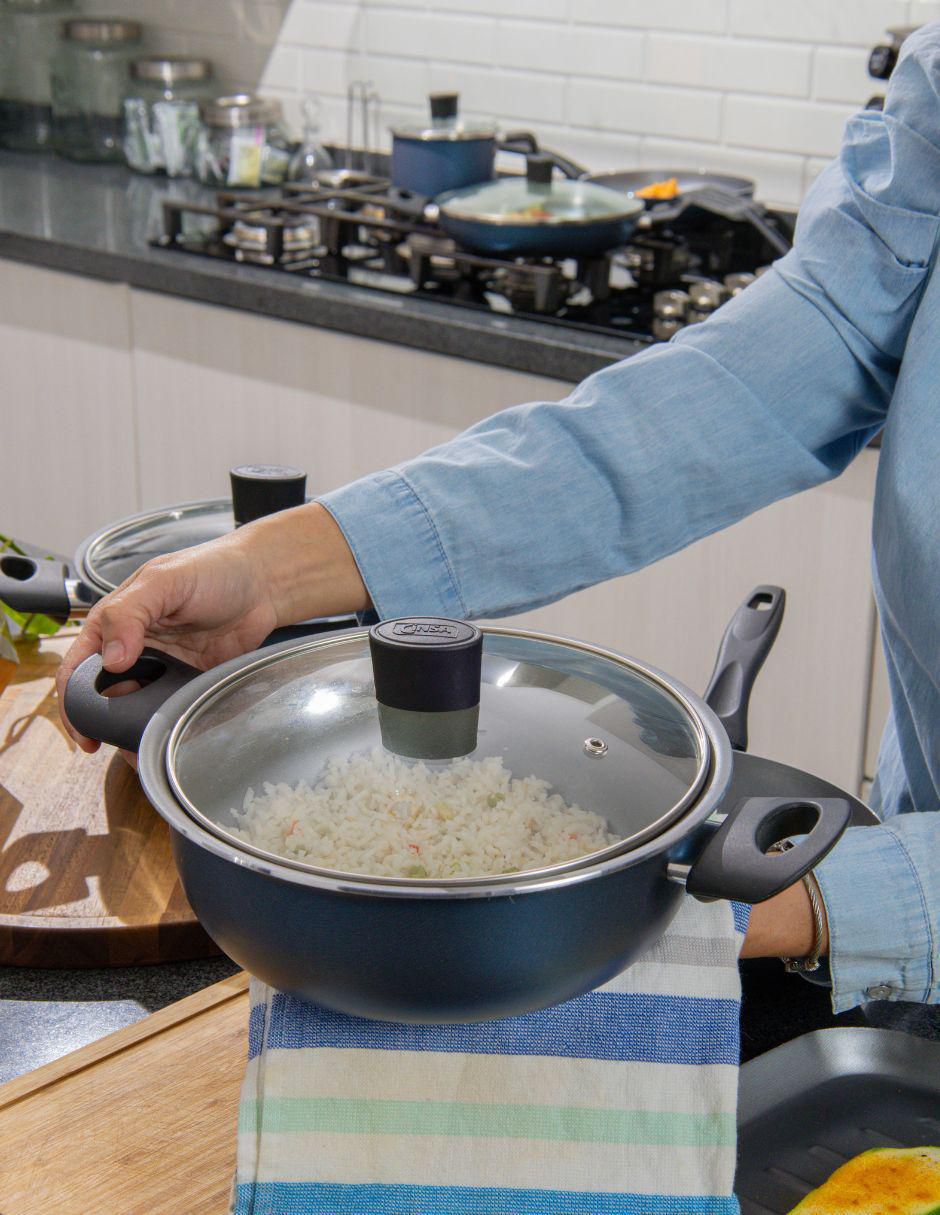 Batería de cocina Balance de aluminio antiadherente sin PFOA 14 piezas 8