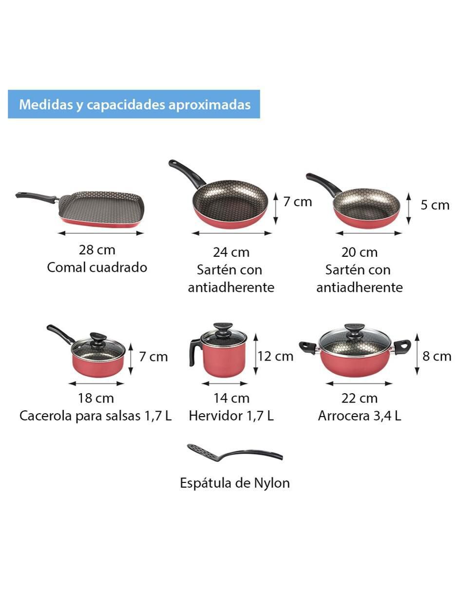 Comal Cuadrado Magnifica Cinsa Teflon Antiadherente 28 Cms