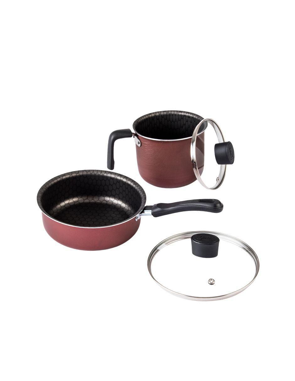 Batería de cocina Magnifica de aluminio antiadherente diamante 10 piezas 10