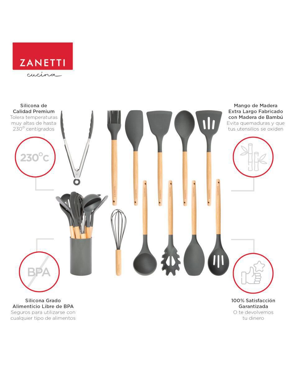 Set utensilios de silicón 2