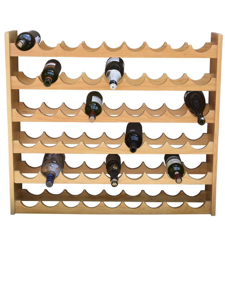 Cava de vinos 54 botellas madera 4