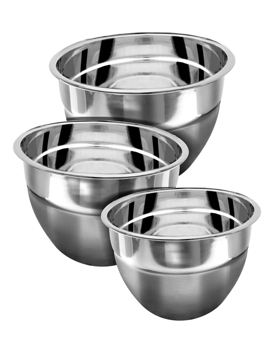 Bowl Acero Inxoidable 6 Medidas 19.21.23.26.28.31 Cm Set