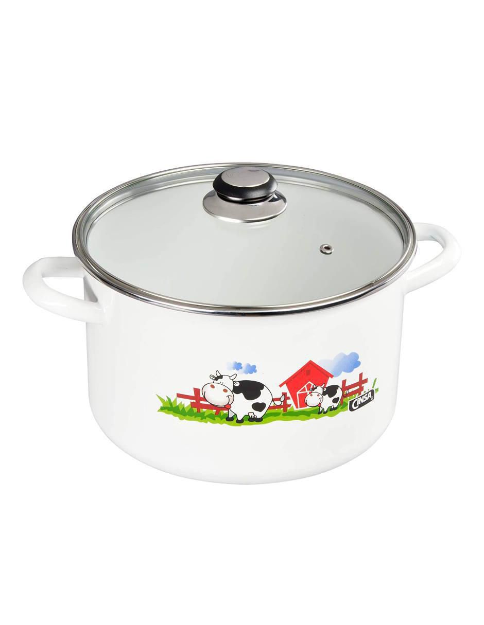 Batería de cocina Terranova de acero vitrificado antiadherente 8 piezas 3