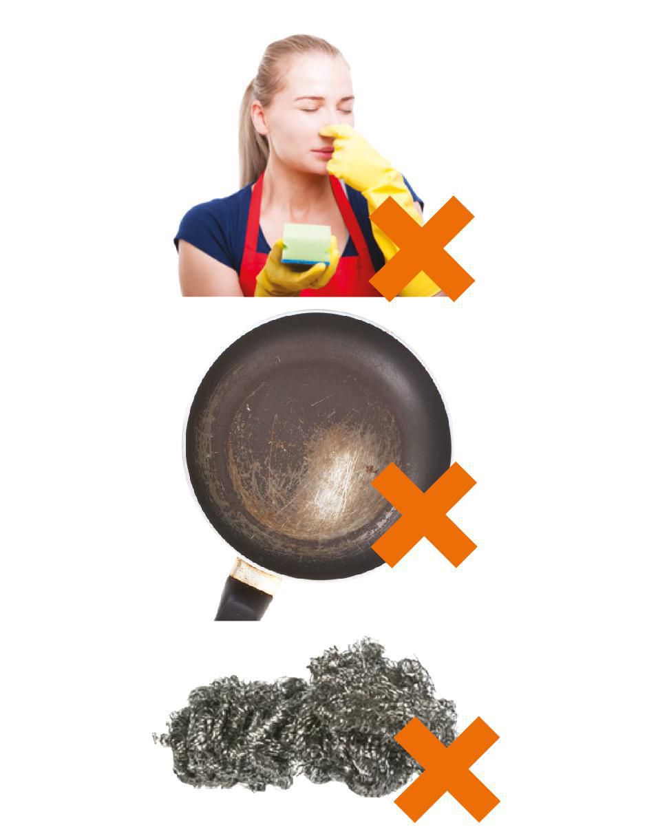 Fibras especiales para sartenes con antiadherente para hogar 5