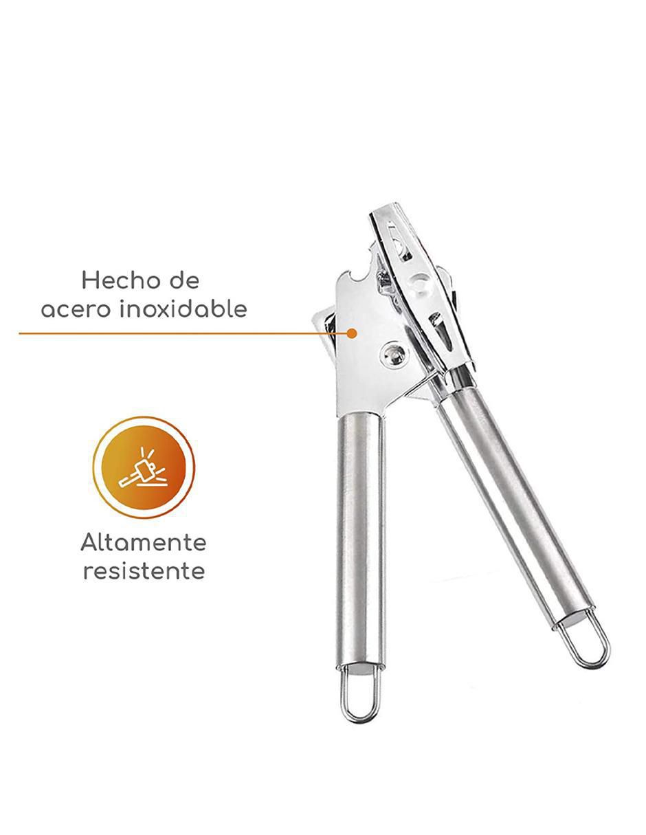 Abrelatas manual de acero inoxidable 4