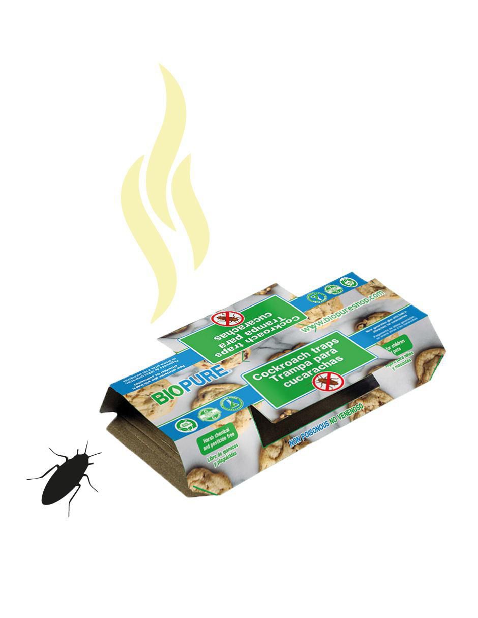 Removedor de olores 12 piezas Biostick + Trampas para cucarachas 10 piezas 4