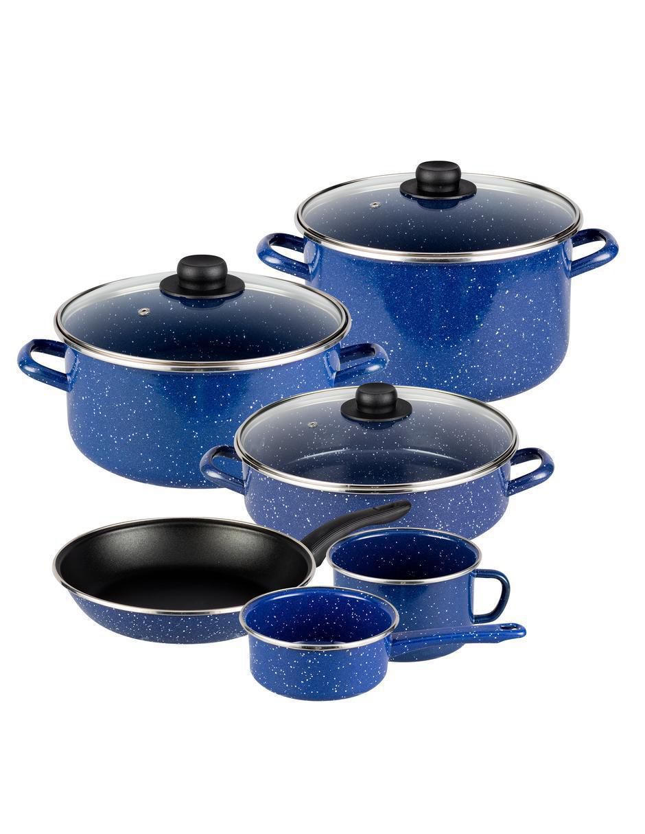 Batería de cocina de acero antiadherente 9 piezas 3