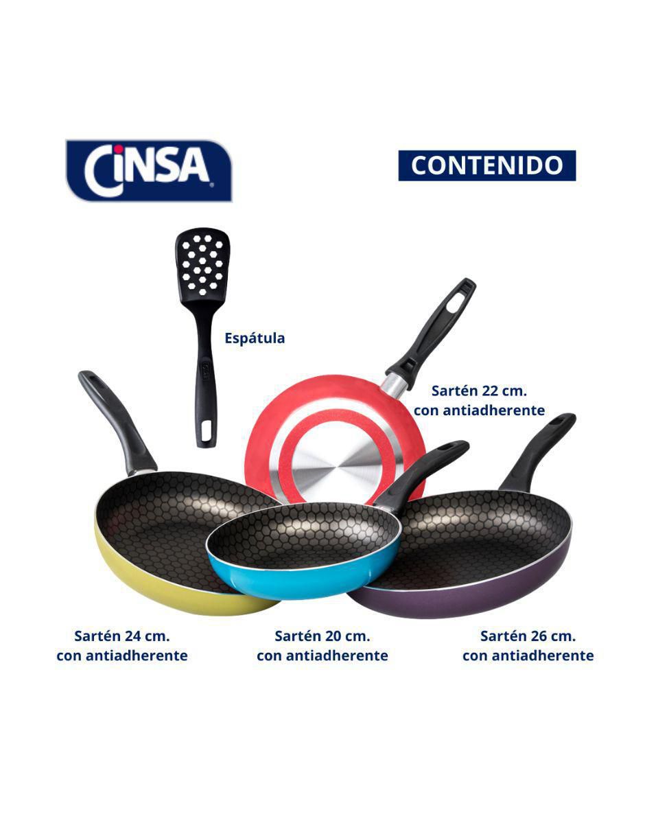Set de sartenes Circus de aluminio 5 piezas 11