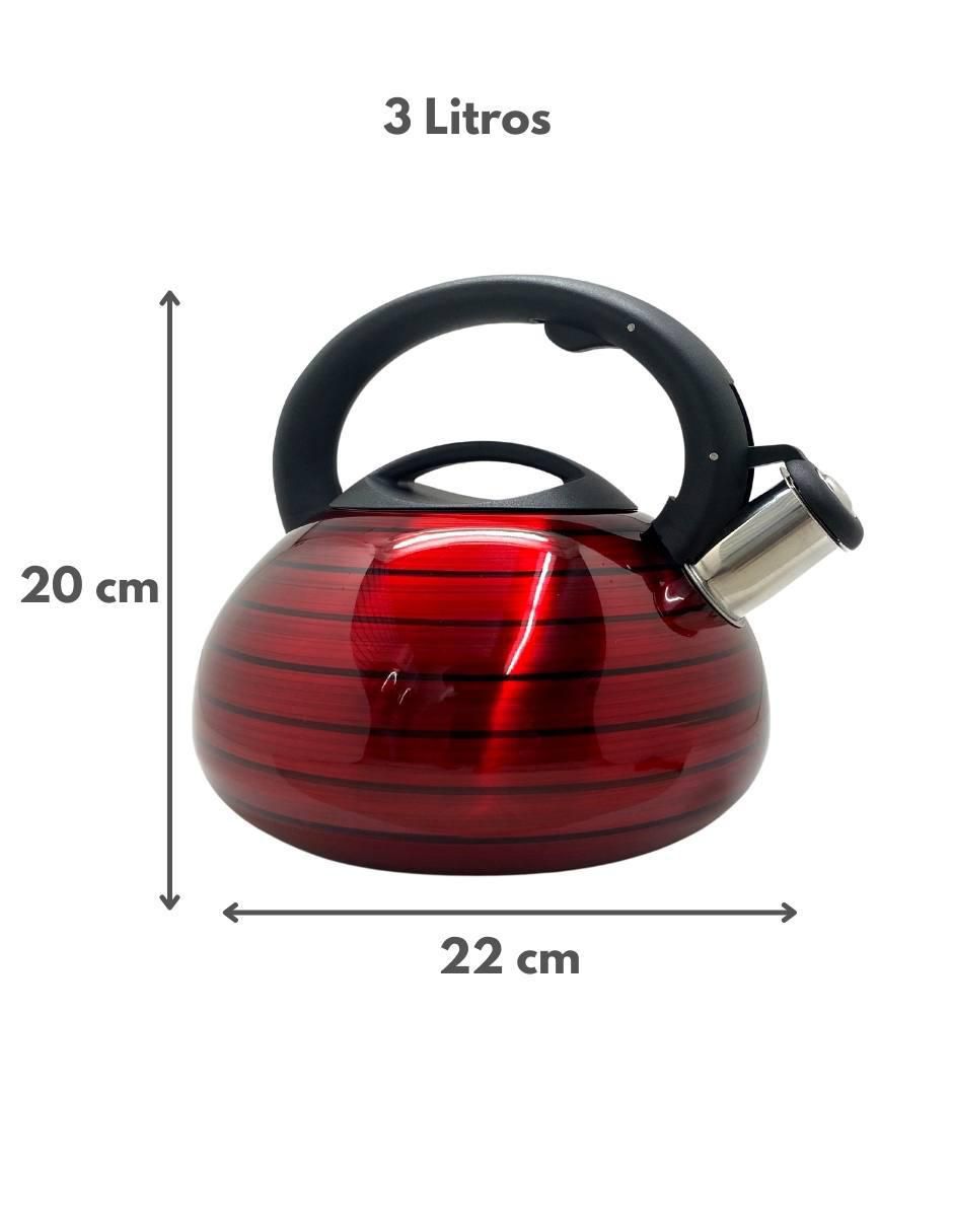 Tetera silbadora de acero inoxidable 3