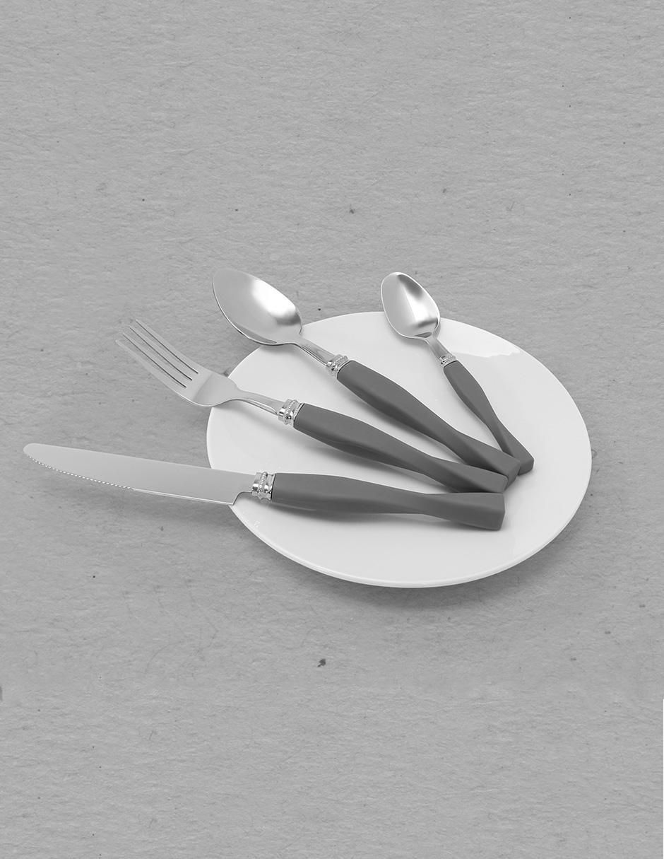Set cubiertos de acero inoxidable 16 piezas 4