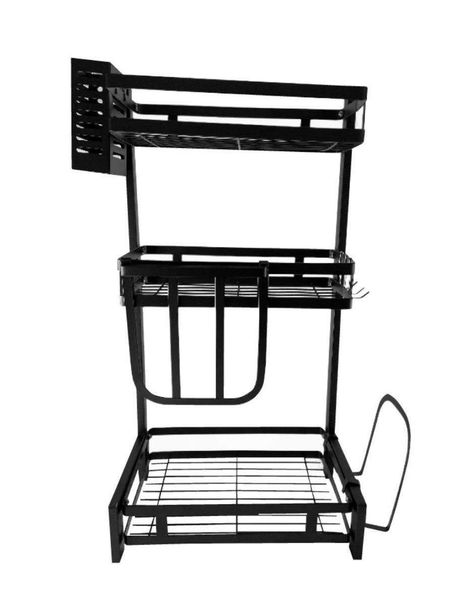 Organizador Rack Cocina Especiero 3 Estantes Acero Alacena