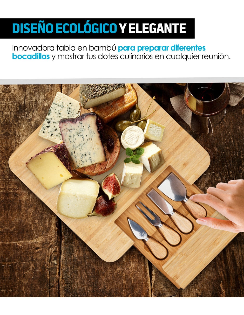 Tabla para queso de madera 4