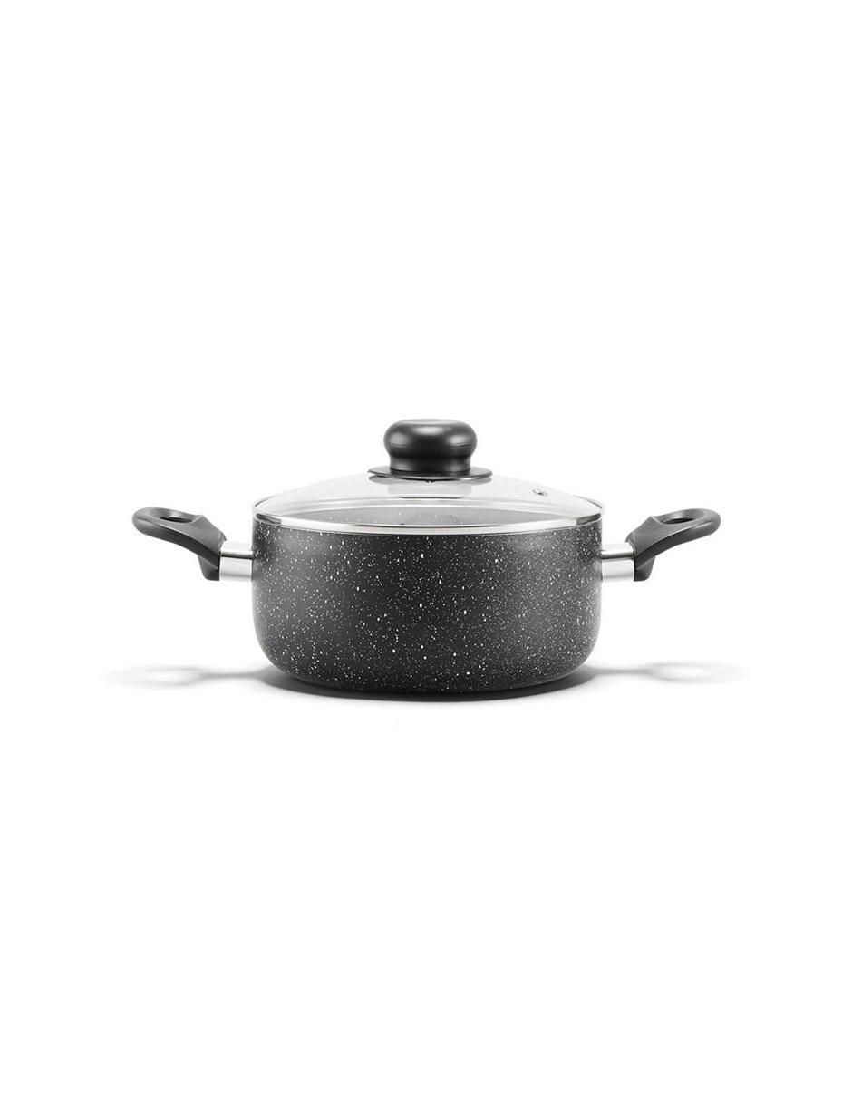 Batería de cocina de aluminio antiadherente piedra 16 piezas 4