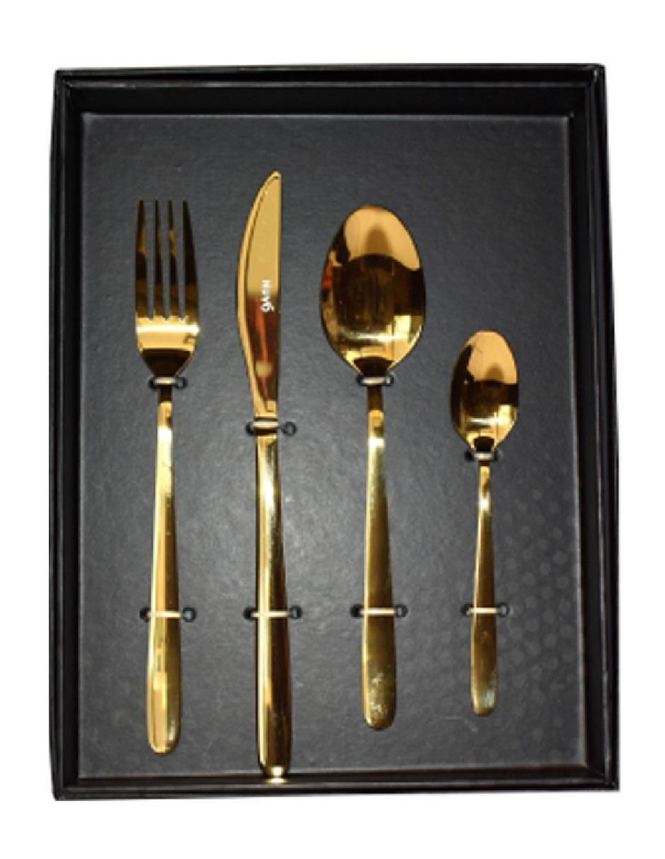 Set cubiertos Dubaí de acero inoxidable 16 piezas 3