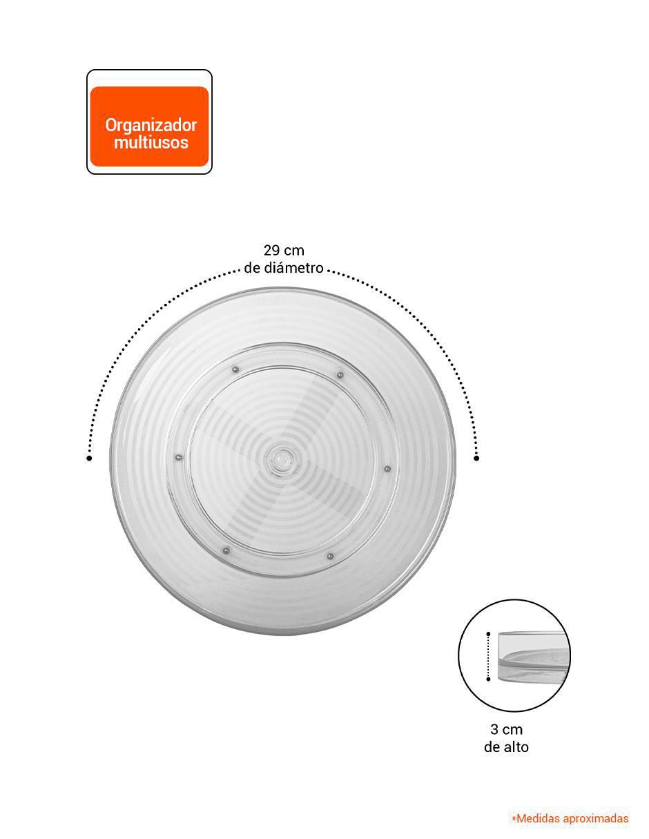 Charola multiusos de acrílico 5
