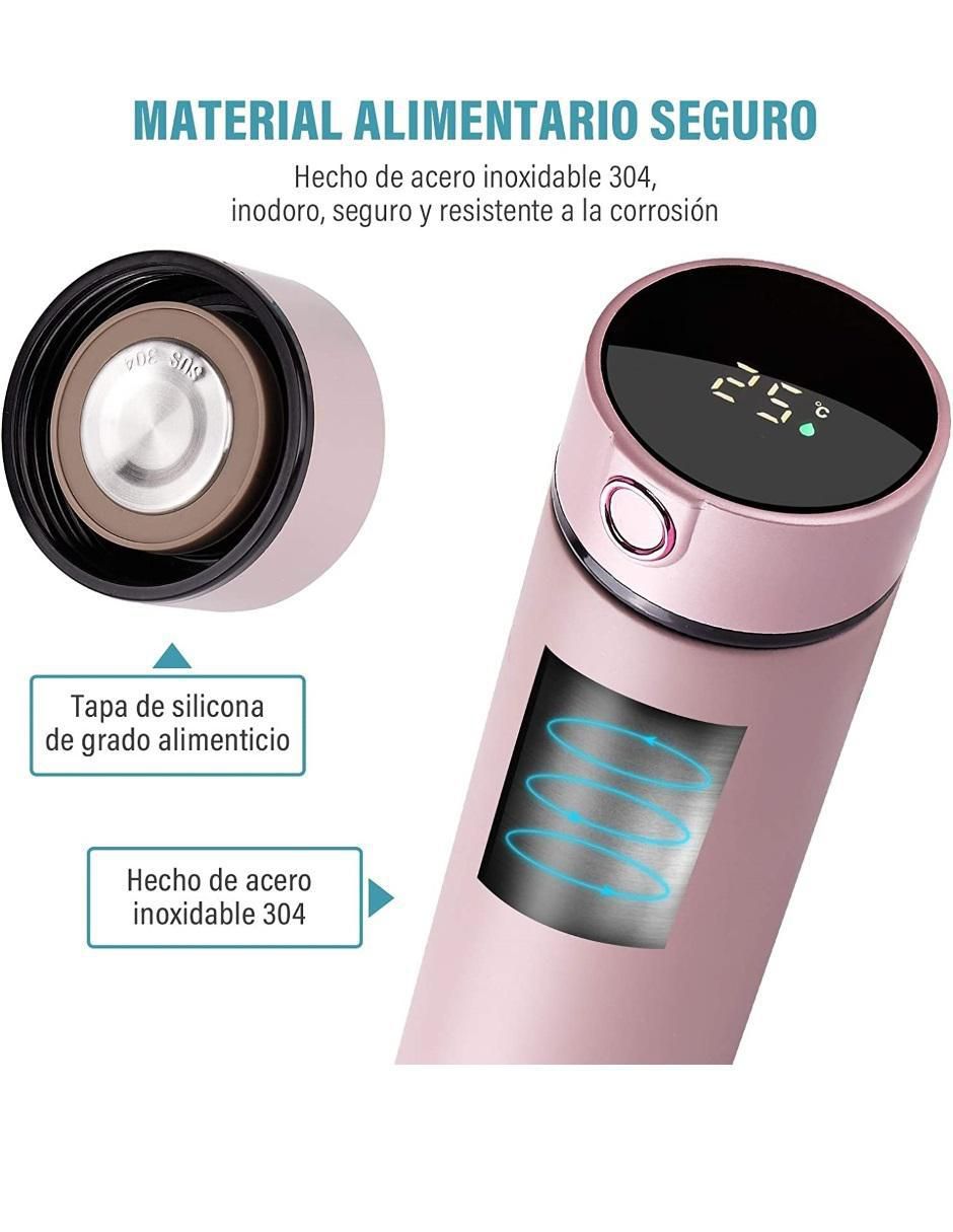 Termo de acero inoxidable con tapa rosca 500 ml 3