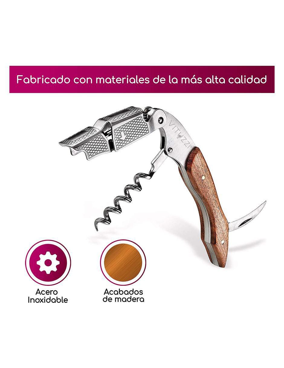 Set de Sacacorchos en forma de T de acero inoxidable 4
