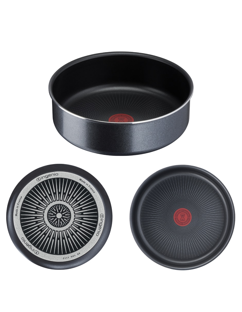 Batería de cocina de aluminio antiadherente titanio 12 piezas 7