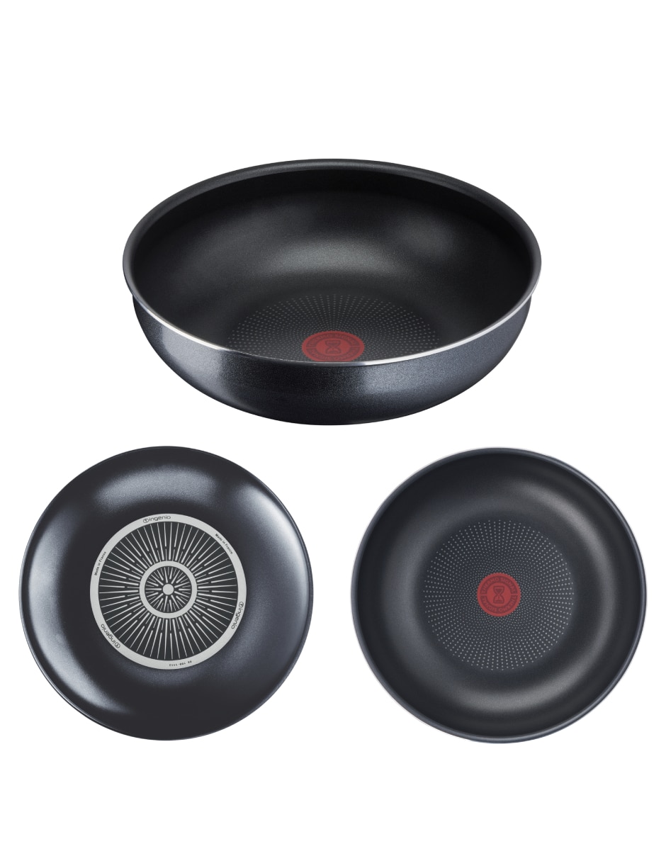 Batería de cocina de aluminio antiadherente titanio 12 piezas 8