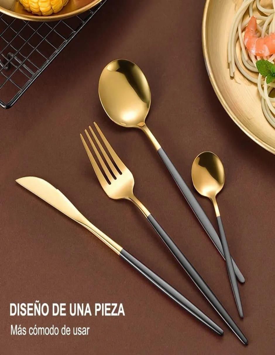 Set cubiertos de acero inoxidable 24 piezas 3