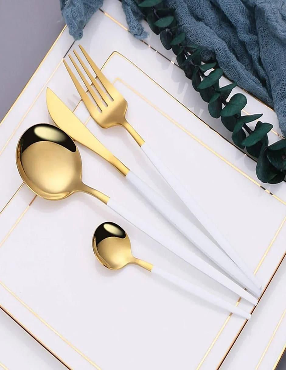 Set cubiertos de acero inoxidable 24 piezas 2