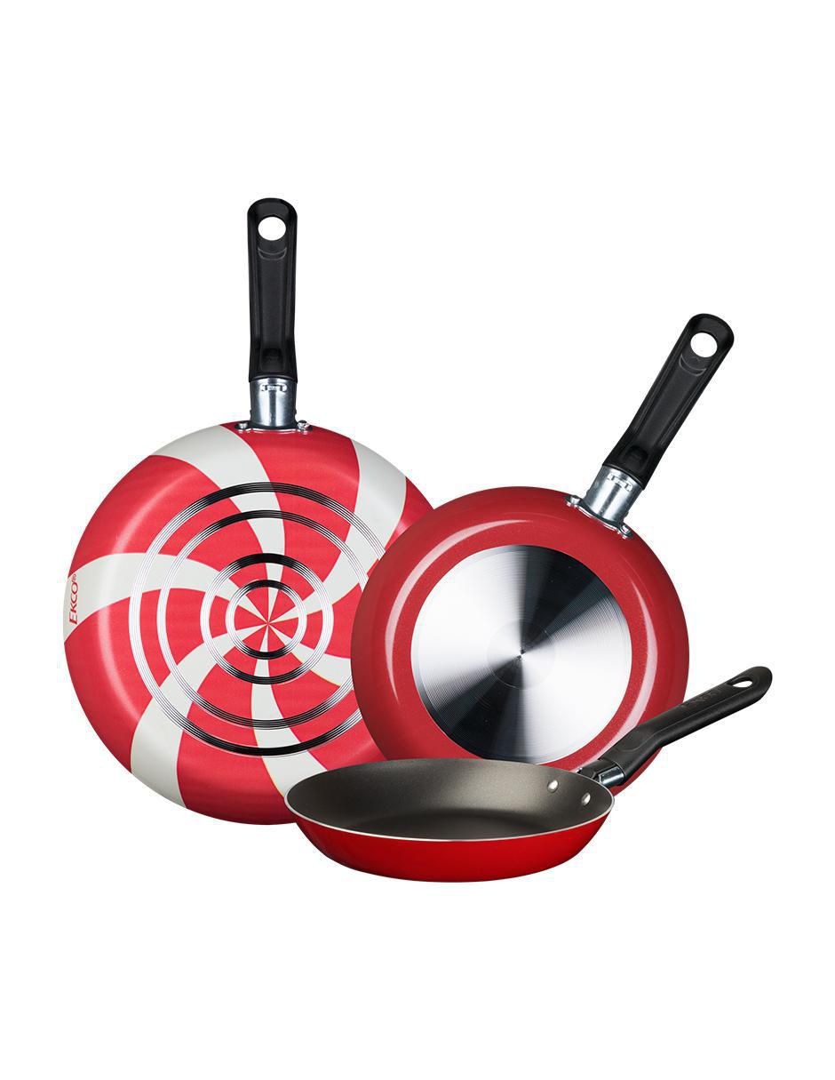 Set de sartenes Caramelo de aluminio 3 piezas 2