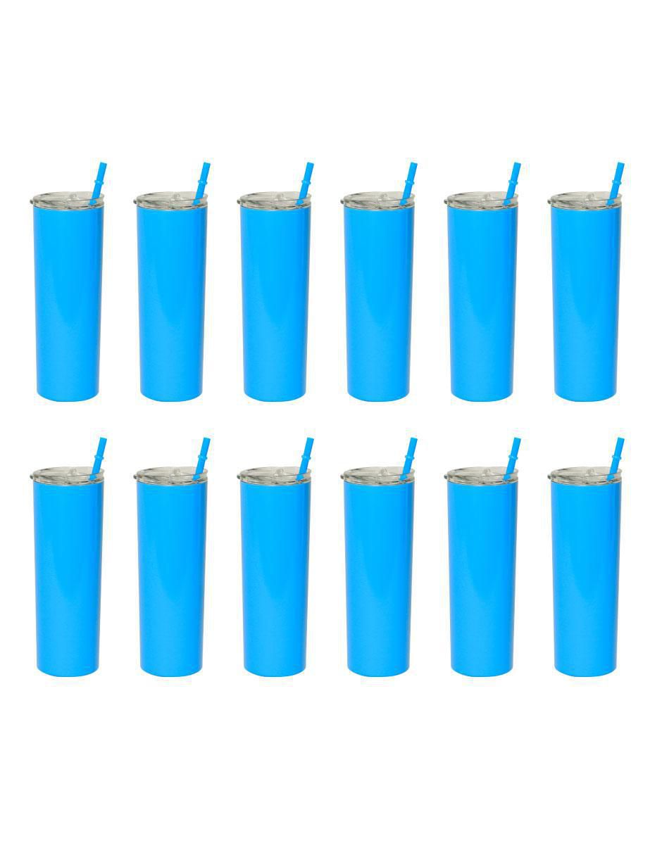 Set de vaso térmico de acero inoxidable Skinny con tapa rosca Set de vaso térmico de acero inoxidable Skinny con tapa rosca