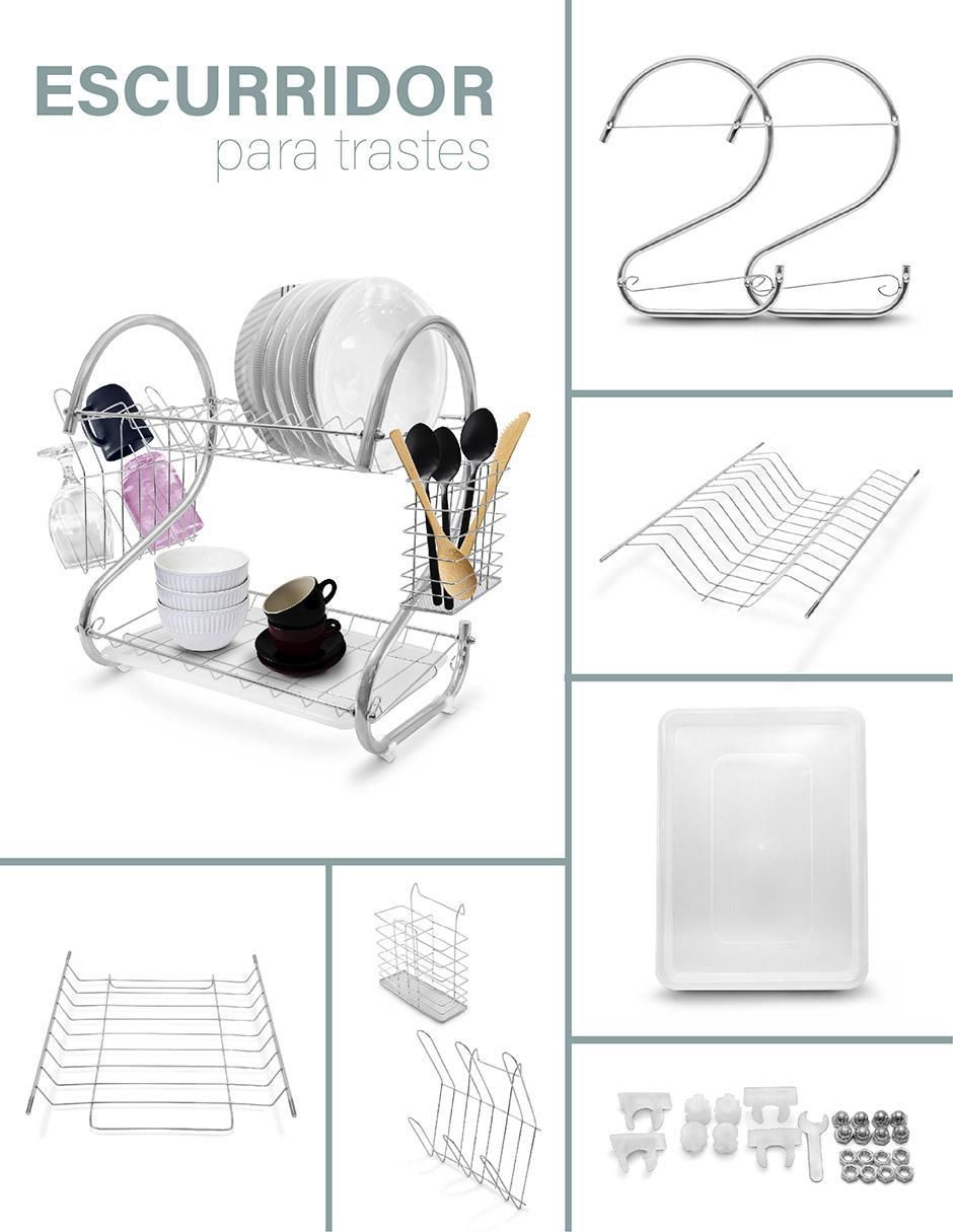 Escurridor de trastes de acero inoxidable 3