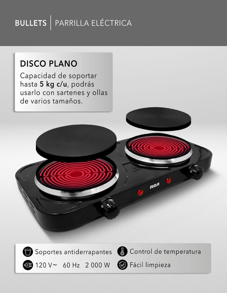 Parrilla eléctrica RC2000N de acero inoxidable 2